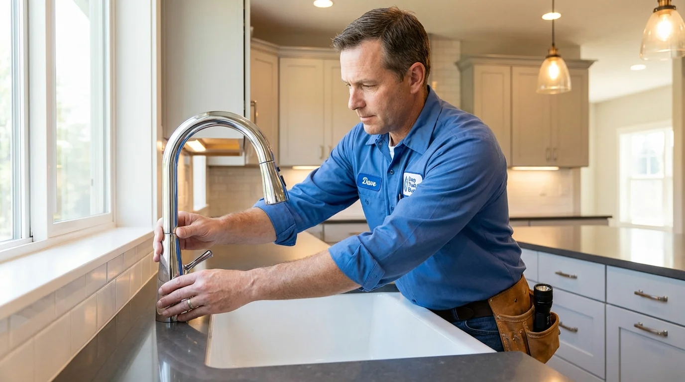 Kitchen faucet installation by Johns Plumbing LLC in Chimayo
